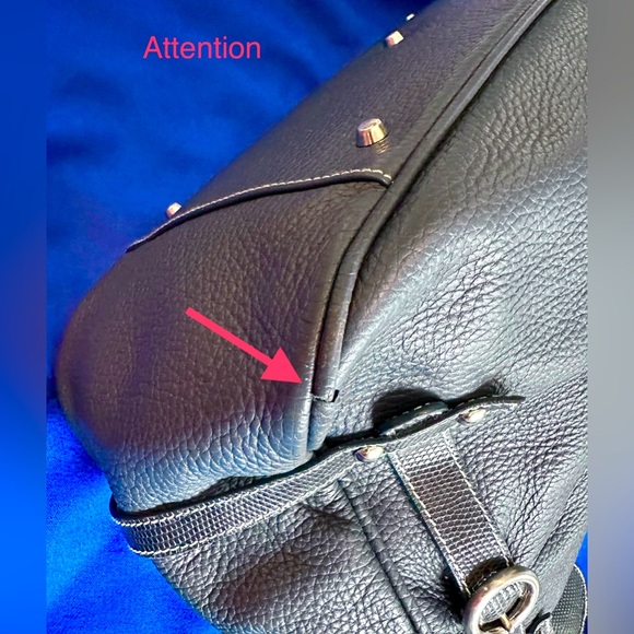 FURLA GENIUNE SOFT ITALIAN LEATHER HANDHELD/SHOULDER BAG-GOOD VINTAGE CONDITION - Picture 13 of 16